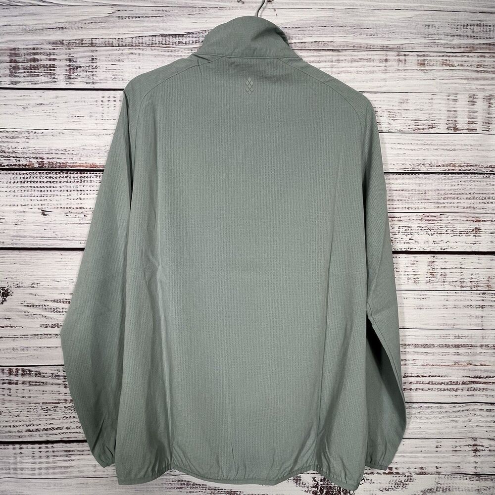 7 Diamonds Oxygenate 1/4 Zip Pullover Anti-Odor Quick Dry Small Foam Green Golf - Picture 8 of 13
